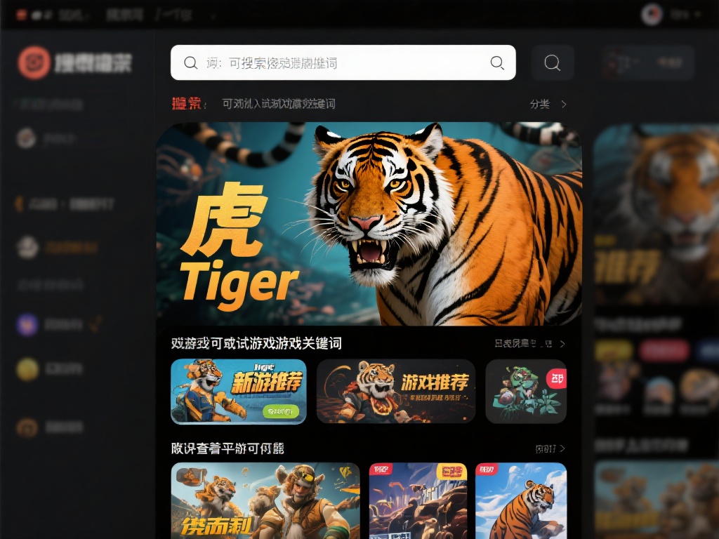 建议： 在搜索时，可以尝试输入相关关键词，如“虎”